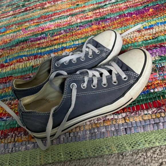 Navy Blue Converse - Picture 2 of 3